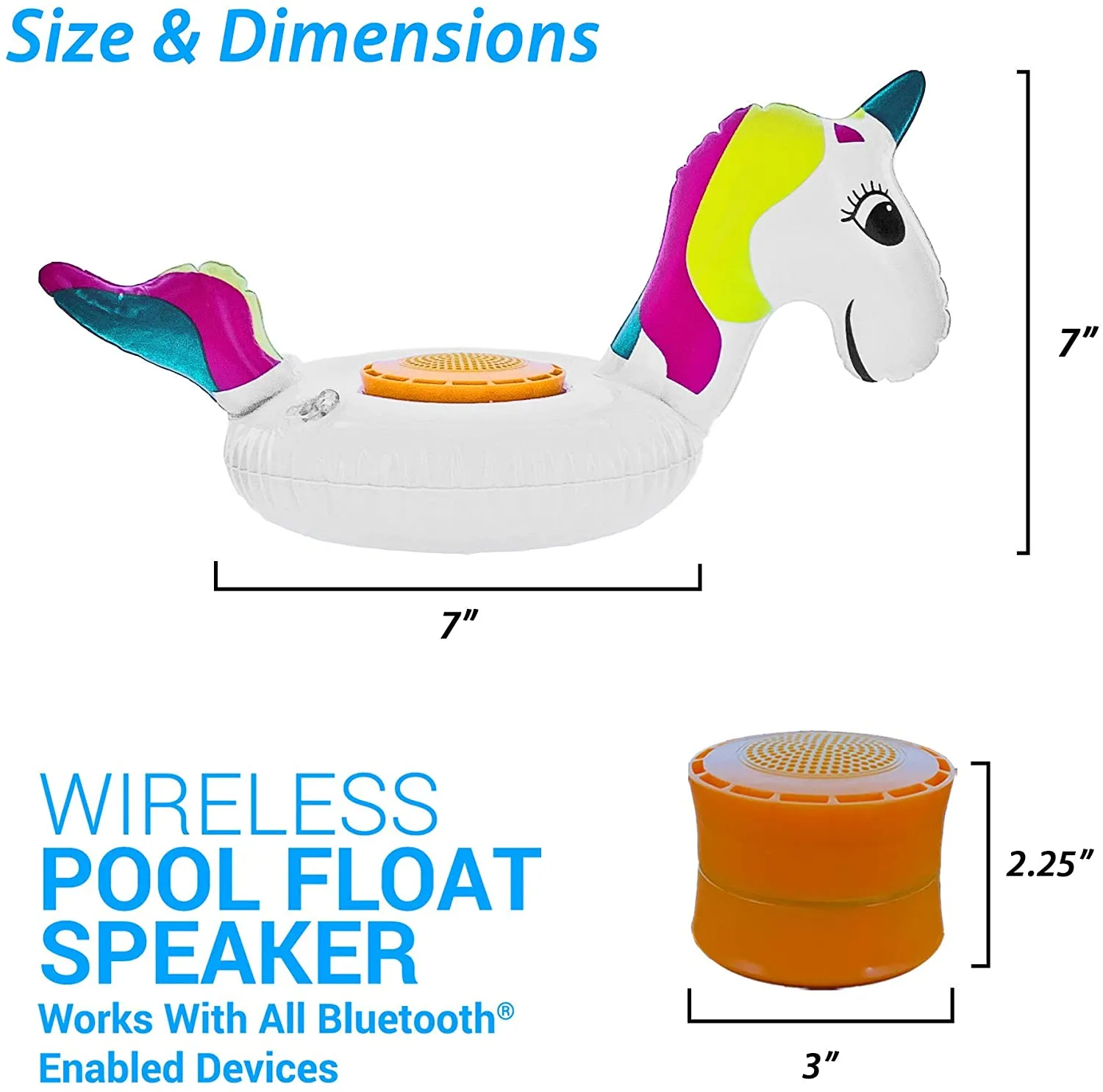 Aduro Pool Party Wireless Floating Bathtub Speaker