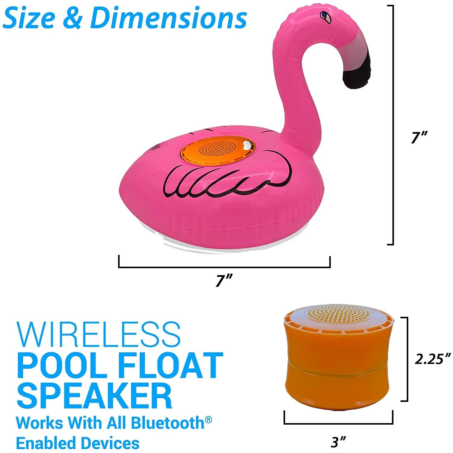 Aduro Pool Party Wireless Floating Bathtub Speaker
