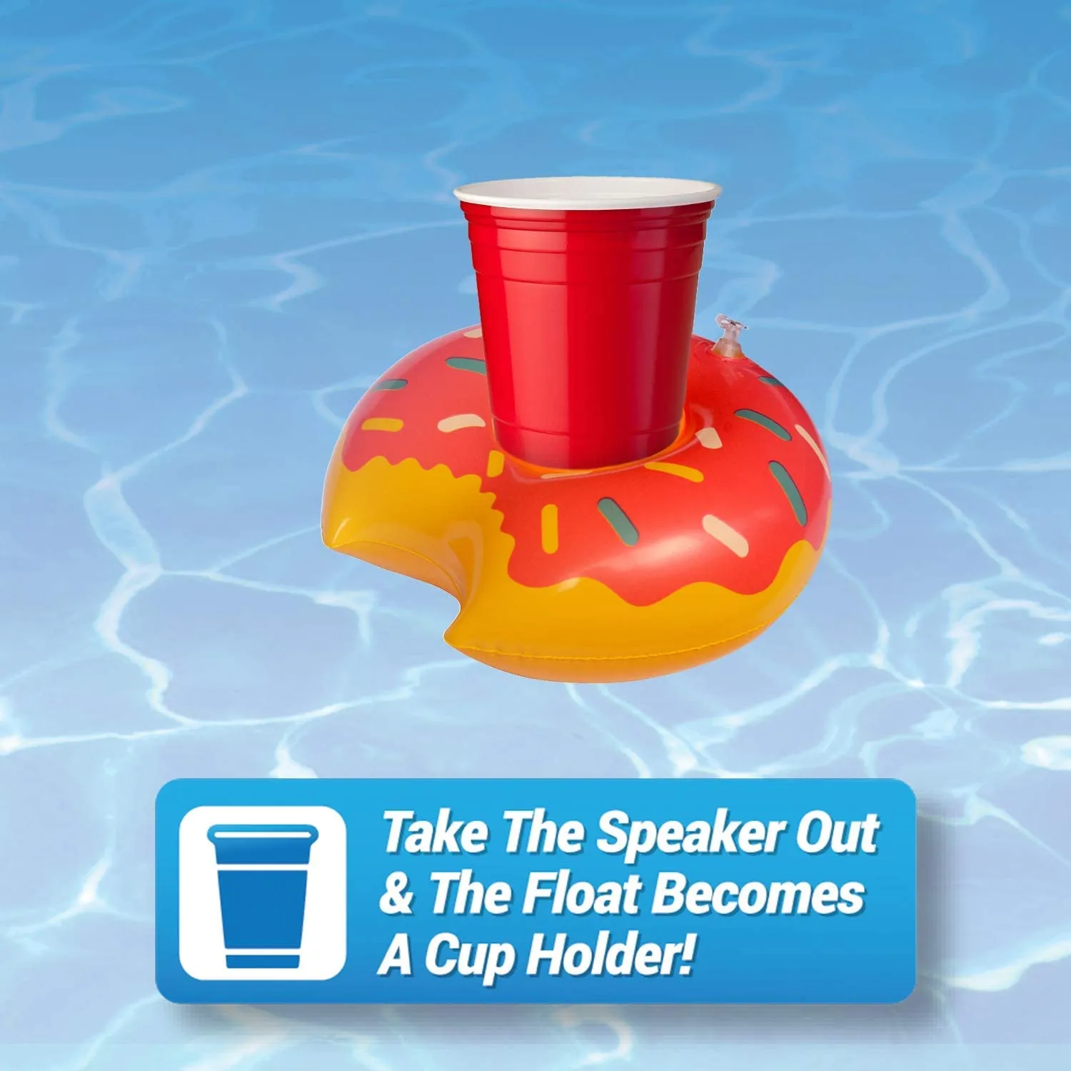 Aduro Pool Party Wireless Floating Bathtub Speaker