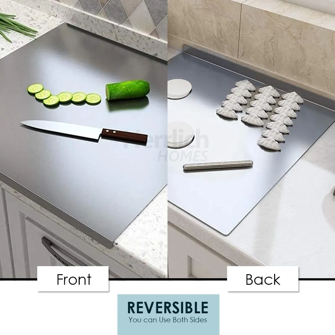 Countertop Stainless Steel Chopping Board for Kitchen,Fruit and Vegetable Cutting & Chopping Board