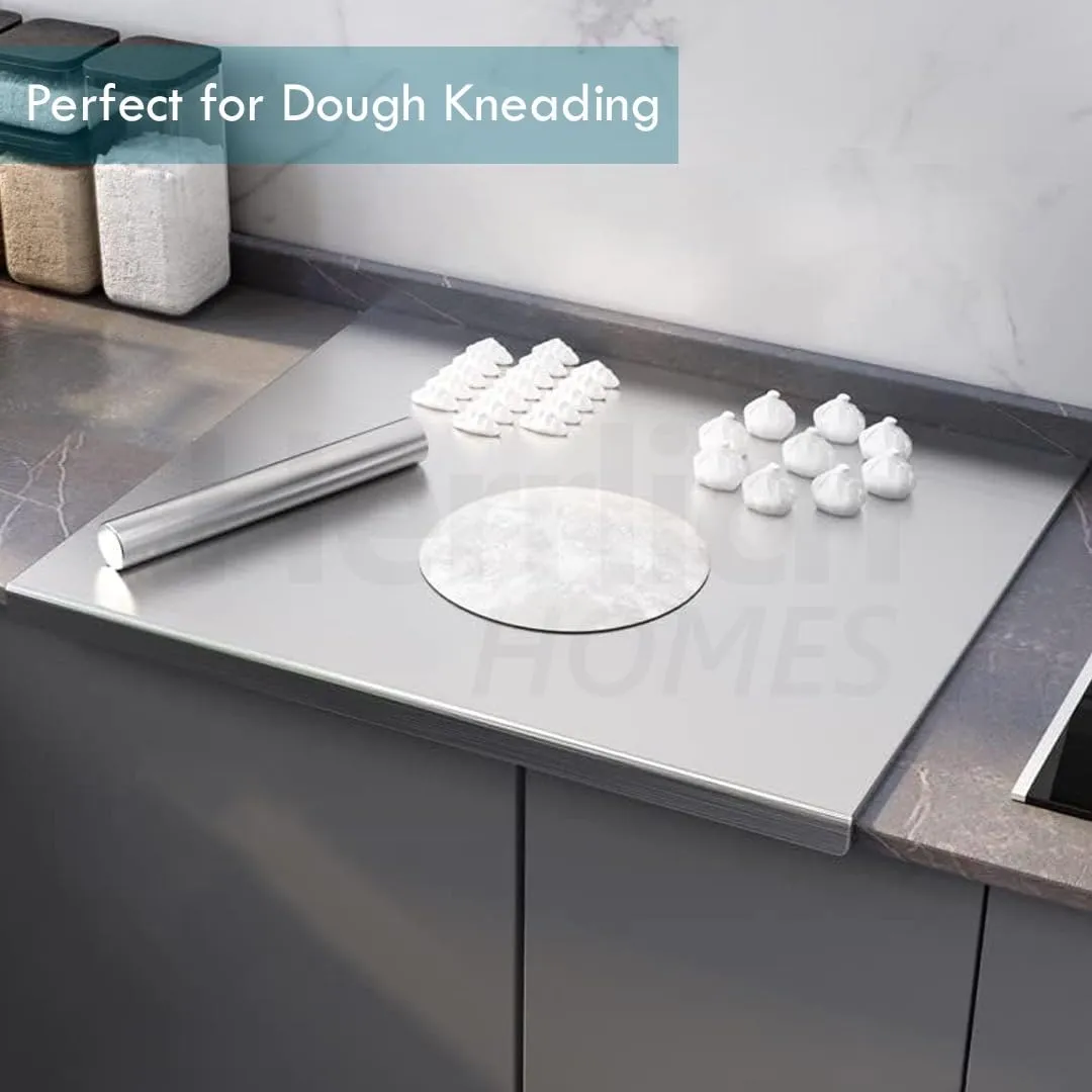 Countertop Stainless Steel Chopping Board for Kitchen,Fruit and Vegetable Cutting & Chopping Board