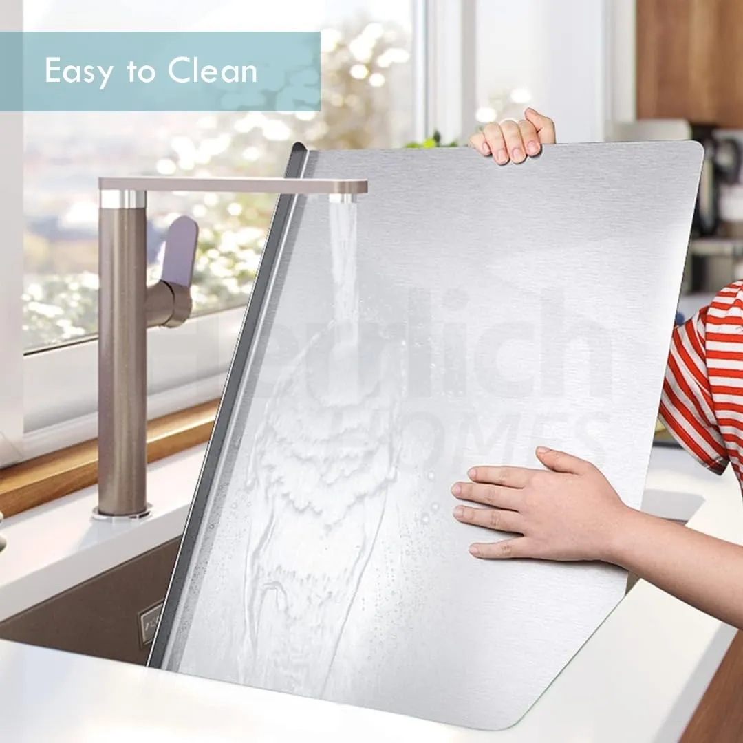Countertop Stainless Steel Chopping Board for Kitchen,Fruit and Vegetable Cutting & Chopping Board