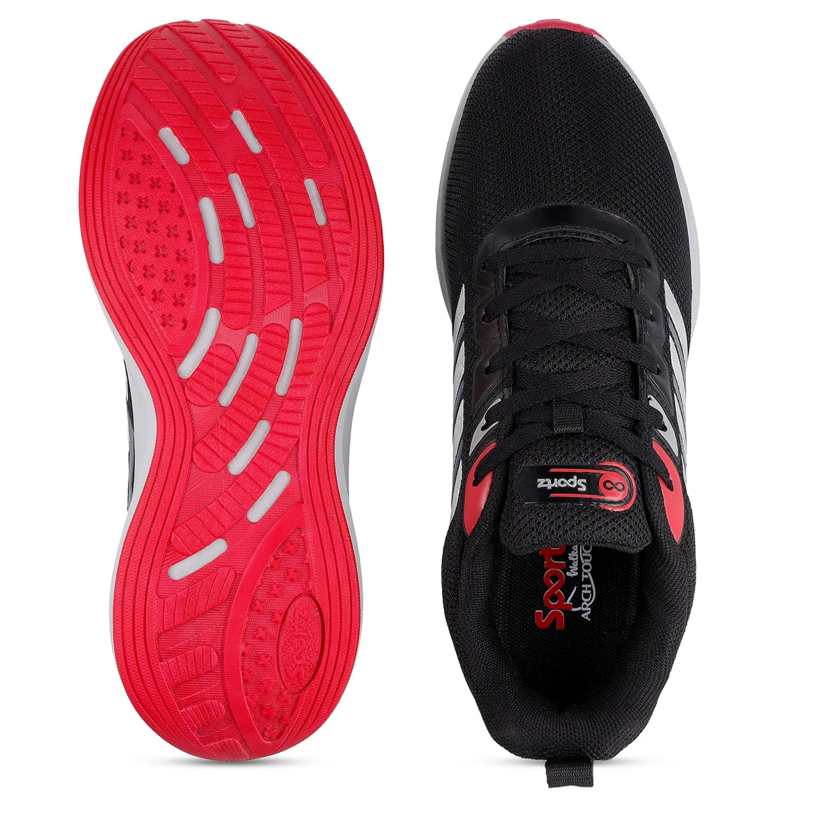 URBAN KING Men's Lace-up Sports Shoe - WS9593 Black
