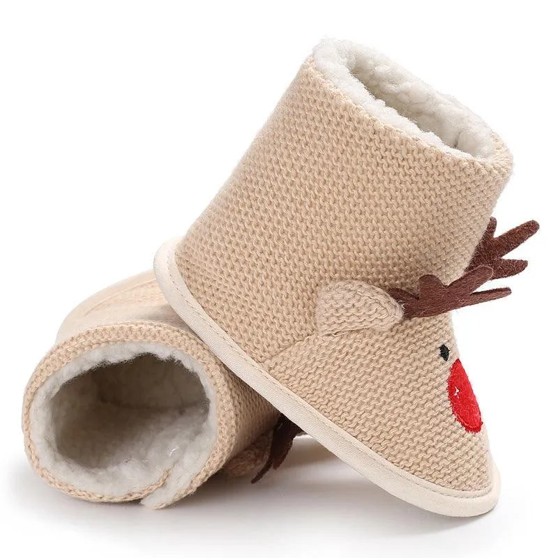 Wool Cartoon Shoes Soft Bottom For Boys And Girls