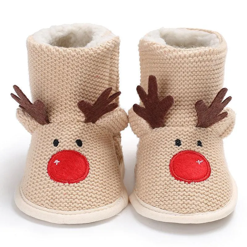 Wool Cartoon Shoes Soft Bottom For Boys And Girls