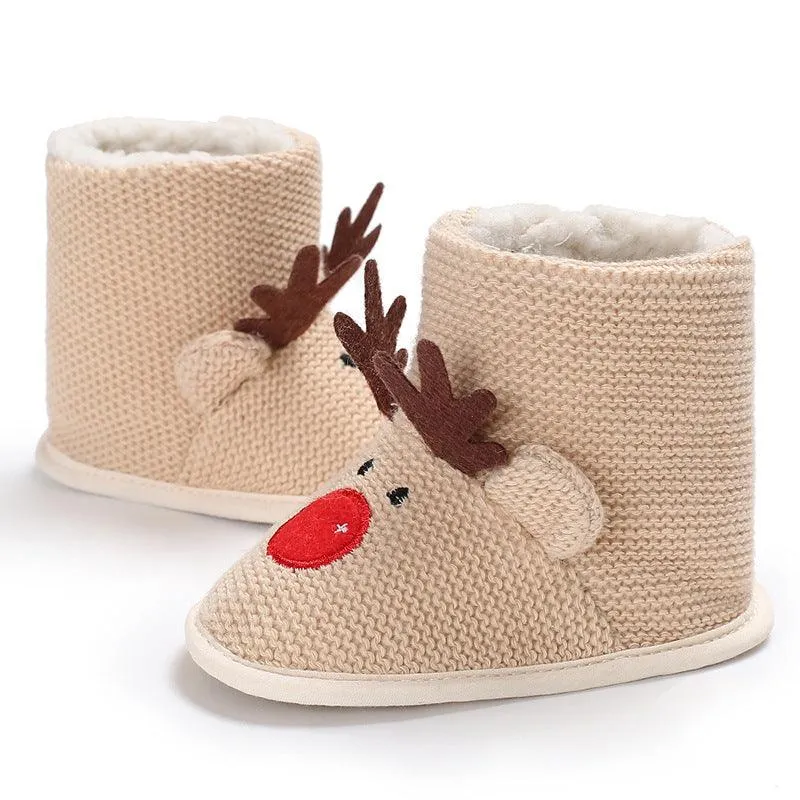 Wool Cartoon Shoes Soft Bottom For Boys And Girls
