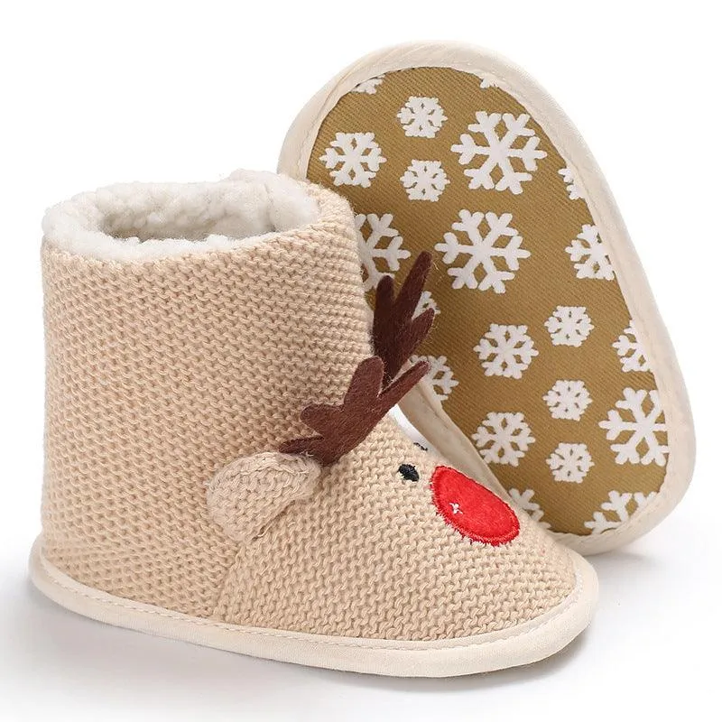Wool Cartoon Shoes Soft Bottom For Boys And Girls