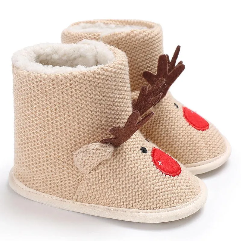 Wool Cartoon Shoes Soft Bottom For Boys And Girls