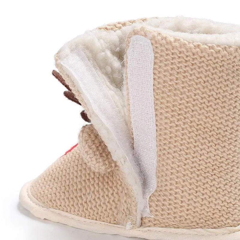 Wool Cartoon Shoes Soft Bottom For Boys And Girls